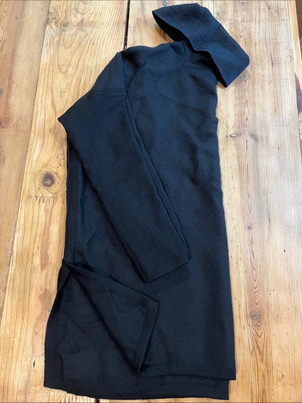 CUYANA XS/S Black Oversized Turtleneck Sweater 100% Baby Alpaca Wool - Picture 5 of 9